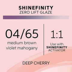 Wella Professionals 04/65 Deep Cherry Shinefinity Zero Lift Glaze 60ml