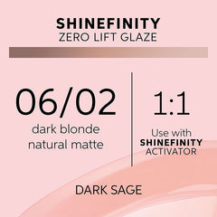 Wella Professionals 06/02 Dark Sage Shinefinity Zero Lift Glaze 60ml