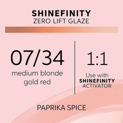 Wella Professionals 07/34 Paprika Spice Shinefinity Zero Lift Glaze 60ml