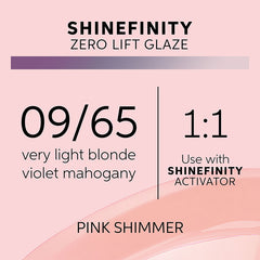 Wella Professionals 09/65 Pink Shimmer Shinefinity Zero Lift Glaze 60ml