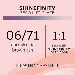 Wella Professionals 06/71 Frosted Chestnut Shinefinity Zero Lift Glaze 60ml