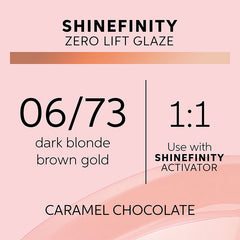 Wella Professionals 06/73 Caramel Chocolate Shinefinity Zero Lift Glaze 60ml