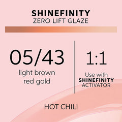 Wella Professionals 05/43 Hot Chili Shinefinity Zero Lift Glaze 60ml