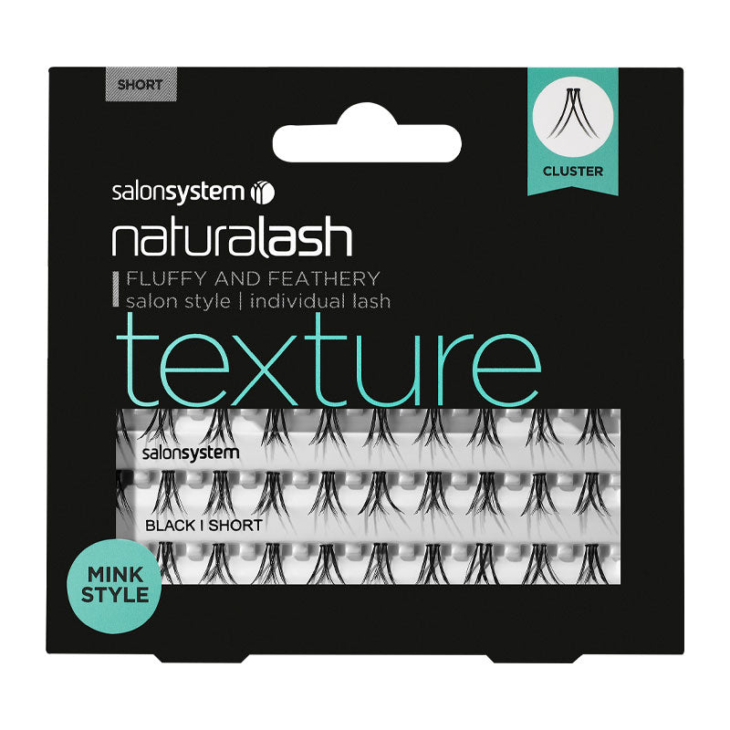 Salon System Individual Lashes Black Short Mink Style