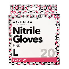 Nitrile Gloves UltraFlex Pink Large x 10 Pairs