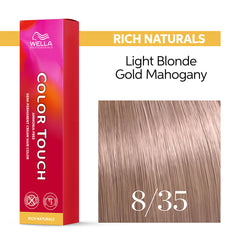 Wella Color Touch 60ml 8/35 Light Blonde Gold Mahogany