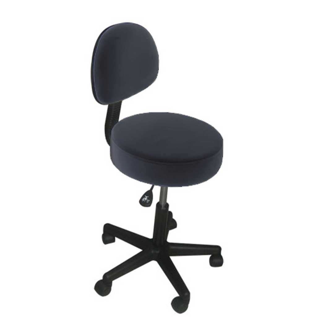 Affinity Stool with Backrest - Navy