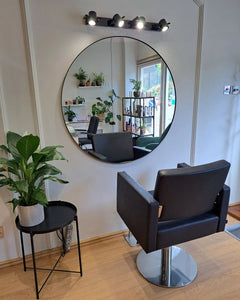 Lotus Phoenix Black Styling Chair 5 Star Silver Base