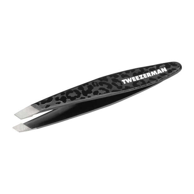 Tweezerman Mini Slant Tweezer Black Leopard