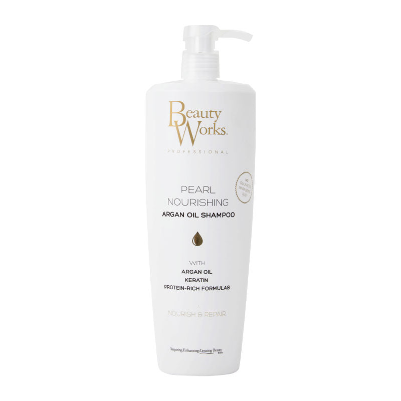 Beauty Works Pearl Nourishing Argan Oil Shampoo Sulphate Free 1000ml