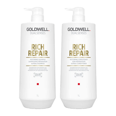 Goldwell Dualsenses Rich Repair Restoring 1000ml Duo Pack Shampoo & Conditioner