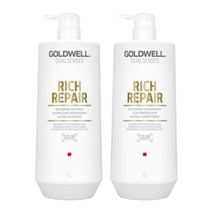 Goldwell Dualsenses Rich Repair Restoring 1000ml Duo Pack Shampoo & Conditioner