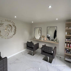 Lotus Washington Brown Styling Chair 5 Star Black Base