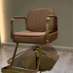 Lotus Tokyo Tan Styling Chair Gold Base