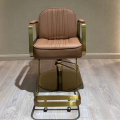 Lotus Tokyo Tan Styling Chair Gold Base