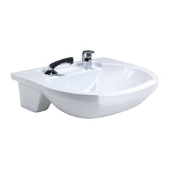 REM Porcelain Frontwash Basin White