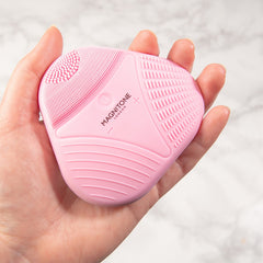 MAGNITONE XOXO Microsonic Softtouch Silicone Cleansing Brush Pink
