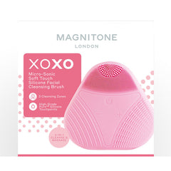 MAGNITONE XOXO Microsonic Softtouch Silicone Cleansing Brush Pink