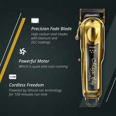 WAHL 5 Star Gold Magic Clip Cordless Hair Clipper Kit