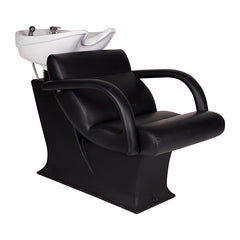 Ayala Lady One Black Backwash Unit with White Basin