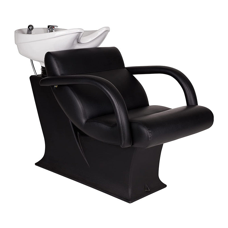 Ayala Lady One Black Backwash Unit with White Basin