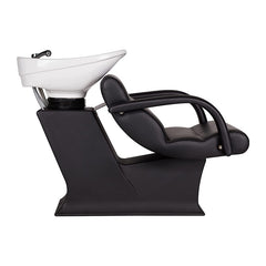 Ayala Lady One Black Backwash Unit with White Basin