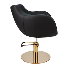 Ayala Thomas Black Styling Chair Gold Base