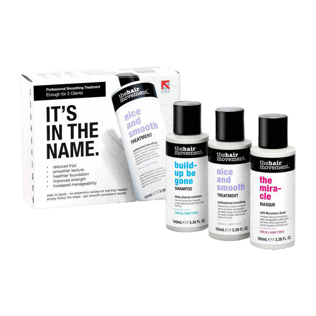 Nice and Smooth Tester Pack 2 Treatments by The Hair Movement