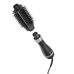 Hot Tools Volumiser Set 2 in 1 Brush & Dryer with Interchangeable Heads Black Gold Edition