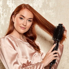 Hot Tools Volumiser Set 2 in 1 Brush & Dryer with Interchangeable Heads Black Gold Edition