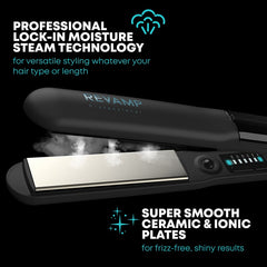 REVAMP Steamcare Ceramic Hair Straightener