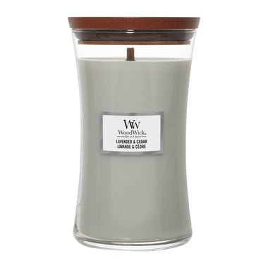 WoodWick Lavender And Cedar Large Hourglass Candle