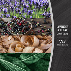 WoodWick Lavender And Cedar Large Hourglass Candle