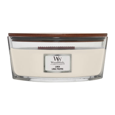 WoodWick Linen Ellipse Candle