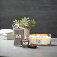 WoodWick Linen Ellipse Candle