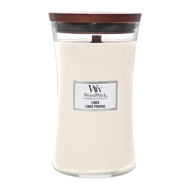 WoodWick Linen Large Hourglass Candle