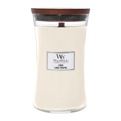 WoodWick Linen Large Hourglass Candle