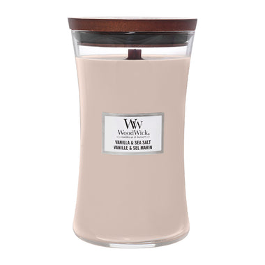 WoodWick Vanilla & Sea Salt Large Hourglass Candle