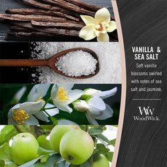 WoodWick Vanilla & Sea Salt Large Hourglass Candle