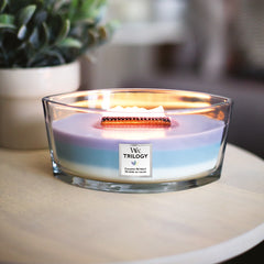 WoodWick Trilogy Calming Retreat Ellipse Candle