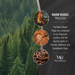 WoodWick Trilogy Warm Woods Ellipse Candle