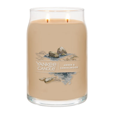 Yankee Candle Signature Amber & Sandalwood Large Jar Candle