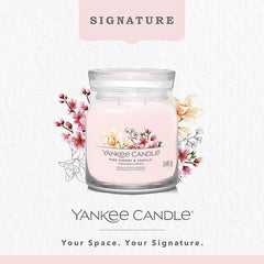 Yankee Candle Signature Pink Cherry Vanilla Medium Jar Candle