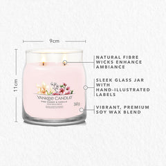 Yankee Candle Signature Pink Cherry Vanilla Medium Jar Candle