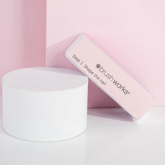 Brushworks Pastel Nail Buffing Blocks - 2 Pack