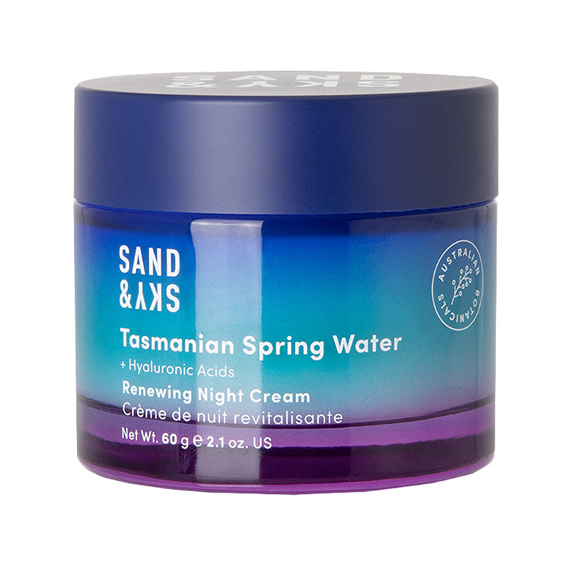 Sand & Sky Tasmanian Spring Water Renewing Night Cream 60g