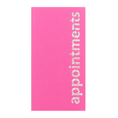 Agenda Appointment Book 3 Column Pink