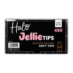 Halo Jellie Medium Square Sizes 0-11 Nail Tips x 480