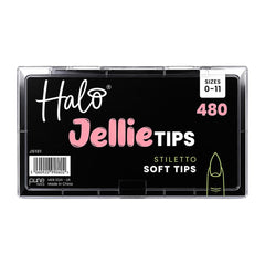Halo Jellie Stiletto Sizes 0-11 Nail Tips x 480