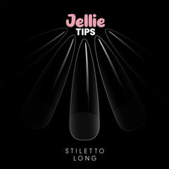 Halo Jellie Stiletto Long Sizes 0-11 Nail Tips x 480